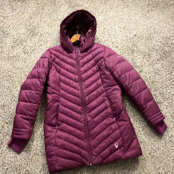 Spyder long winter jacket size Large - Picture 2 of 6